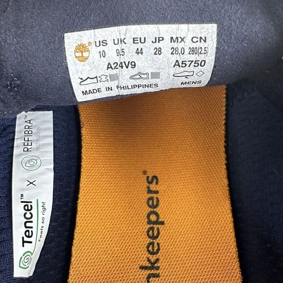 Timberland Sneakers Mens 10‎ Navy Truecloud Earthkeepers Canvas Trainers Shoes - Picture 12 of 13